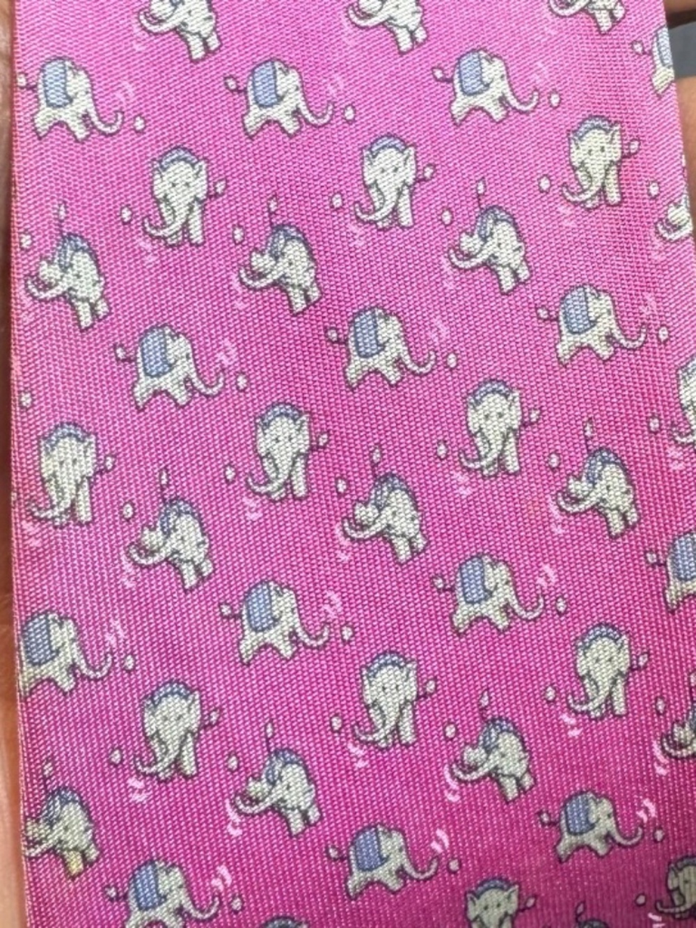 ISO Salvatore Ferragamo Pink Elephant Tie